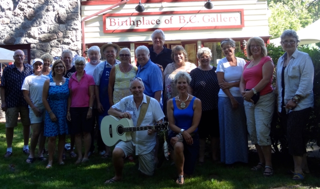 Gallery artists at the Birthplace of B.C. Gallery on Aug 4, 2014