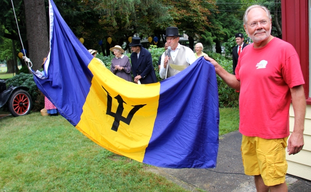 Raising the Barbados Flag at the Birthplace of B.C. Gallery