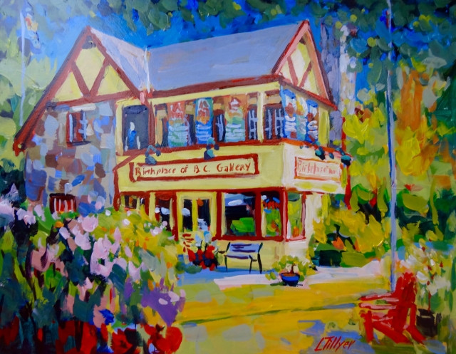 Painting of the Birthplace of B.C. Gallery by Larry Tillyer